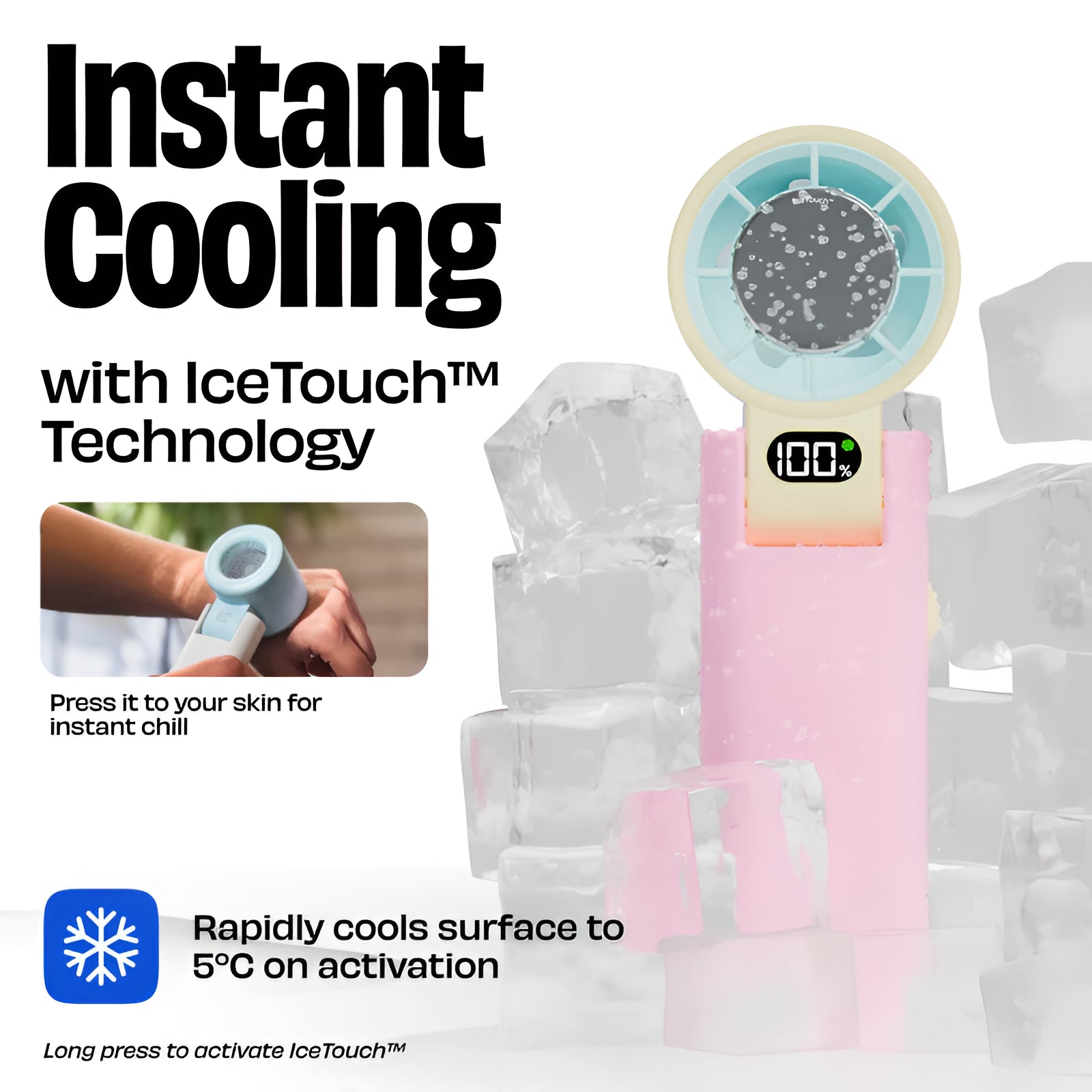 NUUK BFF | Personal Hand Fan with IceTouch™