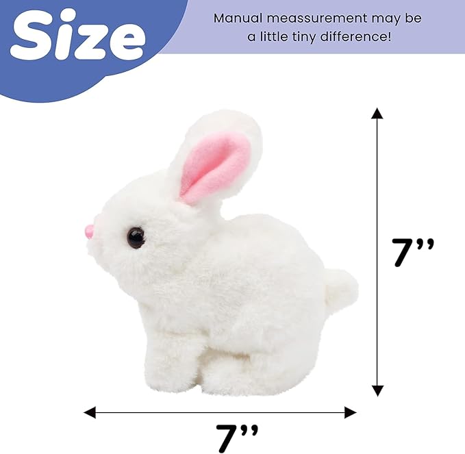 🐰Interactive Electric Bunny Toy – Soft Walking & Singing Rabbit with Cute Ears