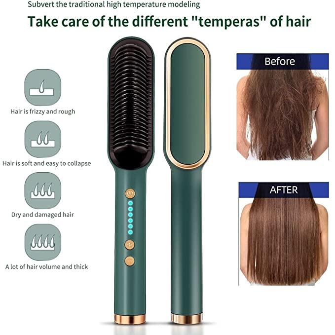 Professional Electric Hair Straightener Comb Brush - Trendify