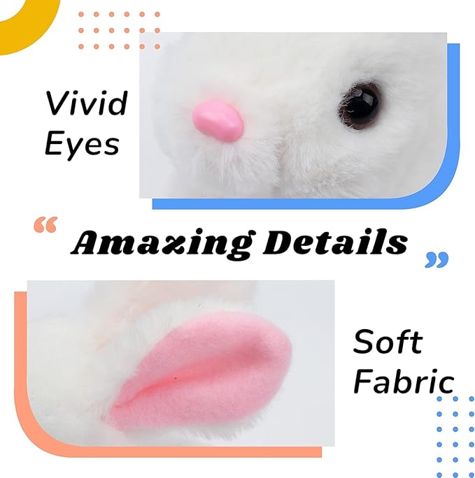 🐰Interactive Electric Bunny Toy – Soft Walking & Singing Rabbit with Cute Ears