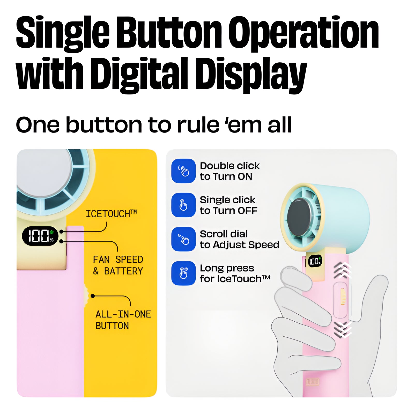 NUUK BFF | Personal Hand Fan with IceTouch™