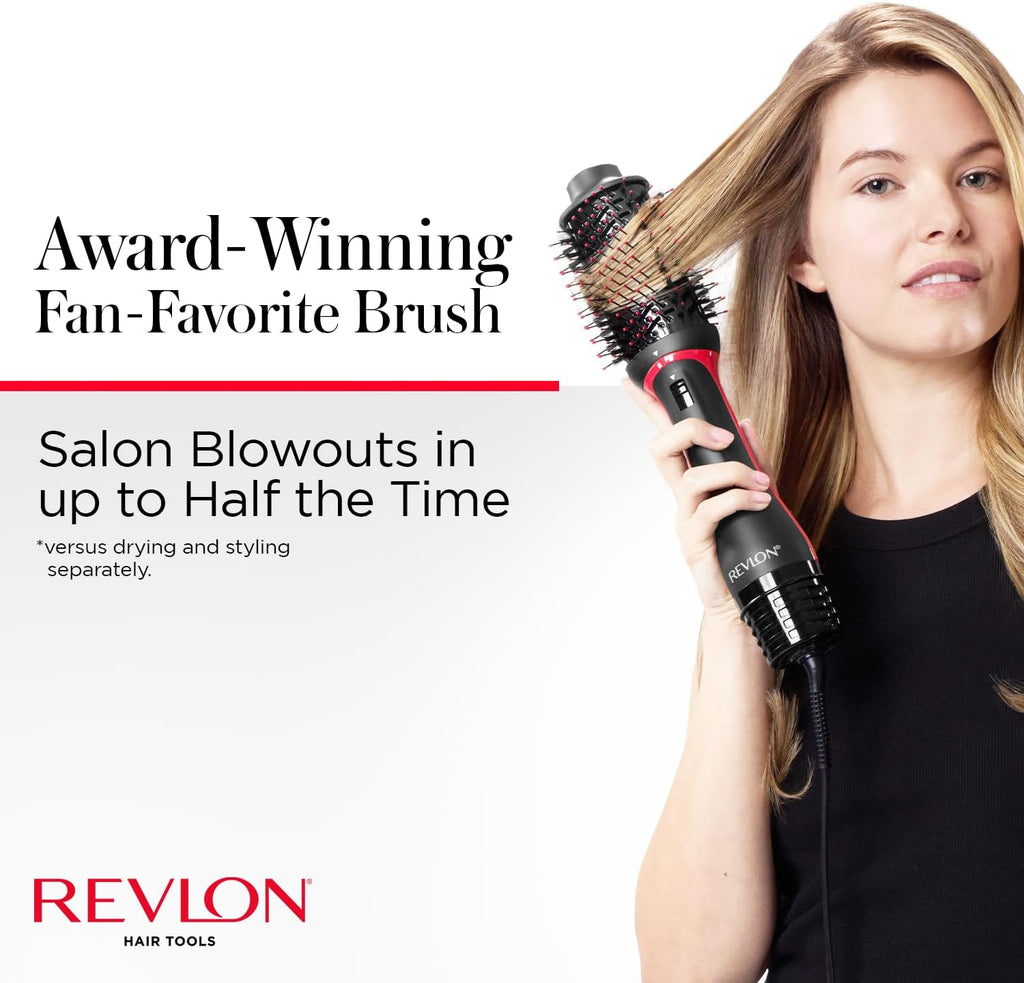 REVLON One Step Volumizer PLUS Hair Dryer and Styler - More Volume, Less Damage, and More Styling Control for Easy and Fast Salon-Style Blowouts, Plus Travel Friendly (Black) - Trendify