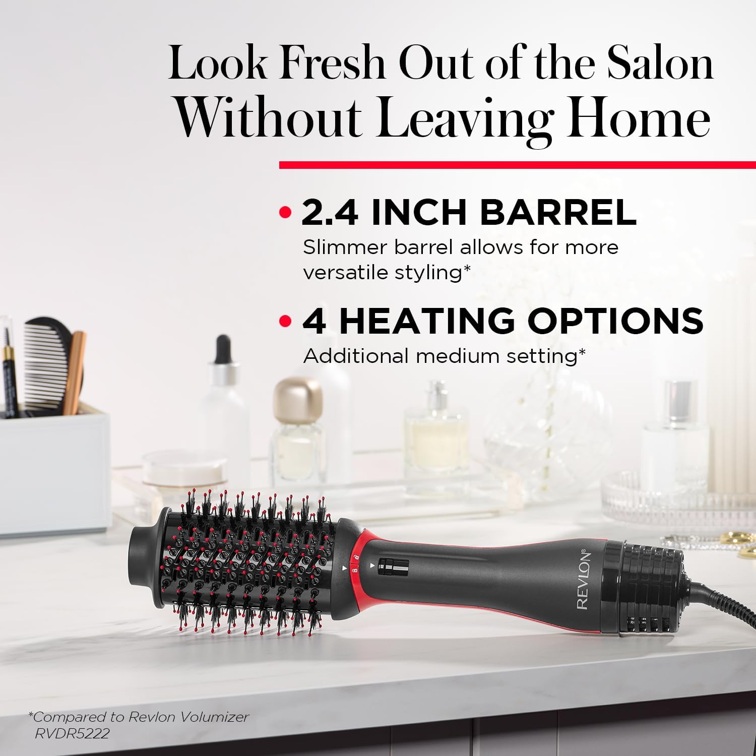 REVLON One Step Volumizer PLUS Hair Dryer and Styler - More Volume, Less Damage, and More Styling Control for Easy and Fast Salon-Style Blowouts, Plus Travel Friendly (Black) - Trendify