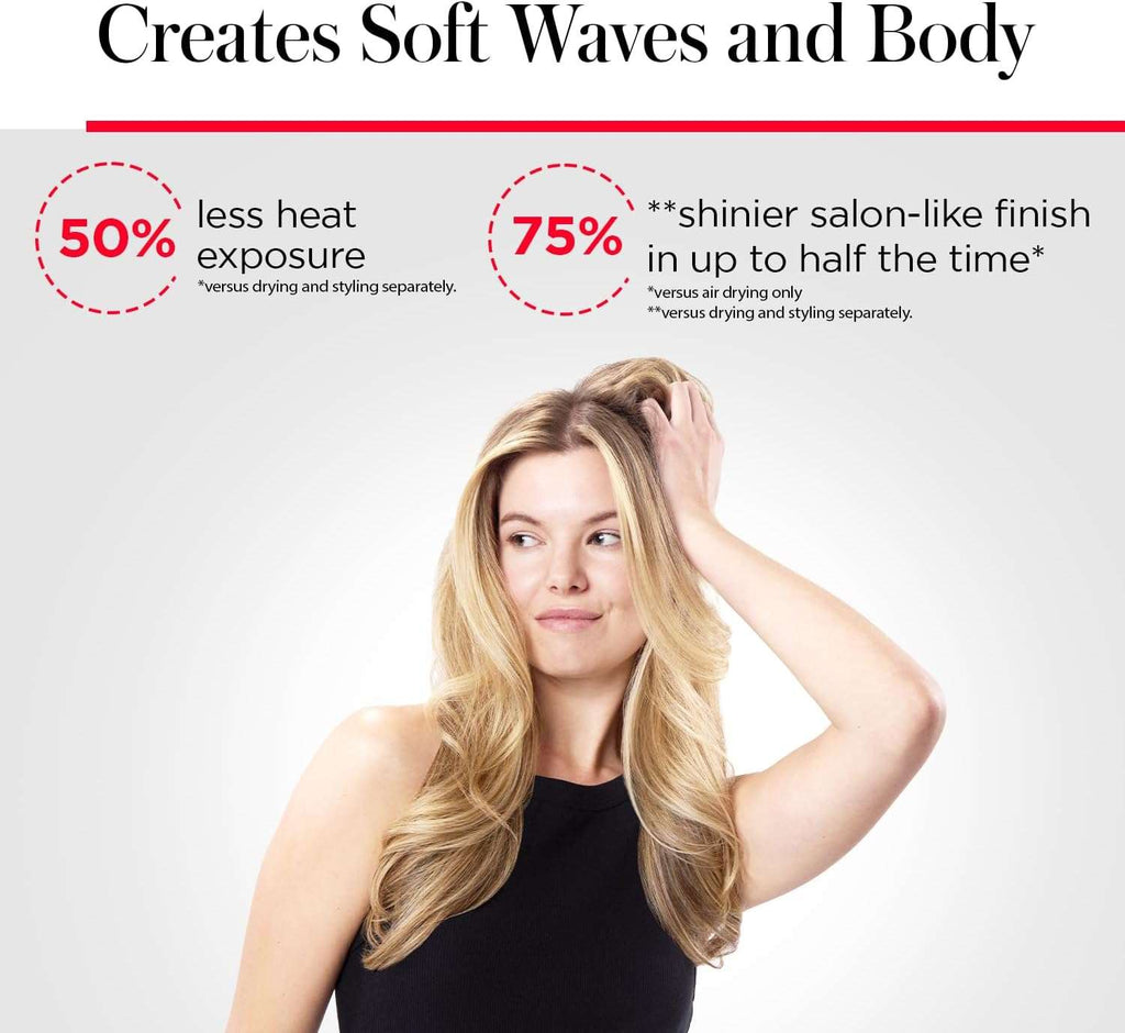 REVLON One Step Volumizer PLUS Hair Dryer and Styler - More Volume, Less Damage, and More Styling Control for Easy and Fast Salon-Style Blowouts, Plus Travel Friendly (Black)