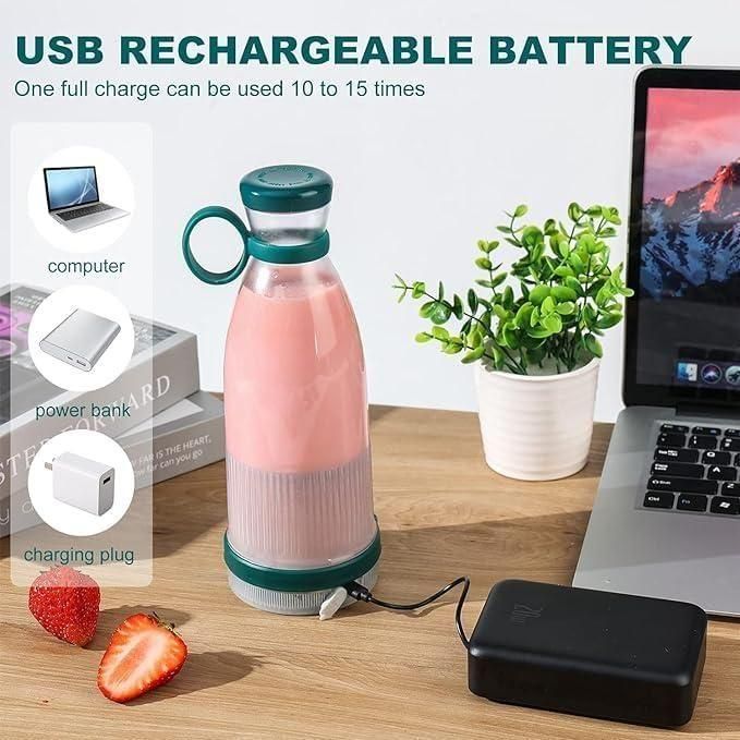 Portable Mini Juice Blender USB Rechargeable Mixer Juicer