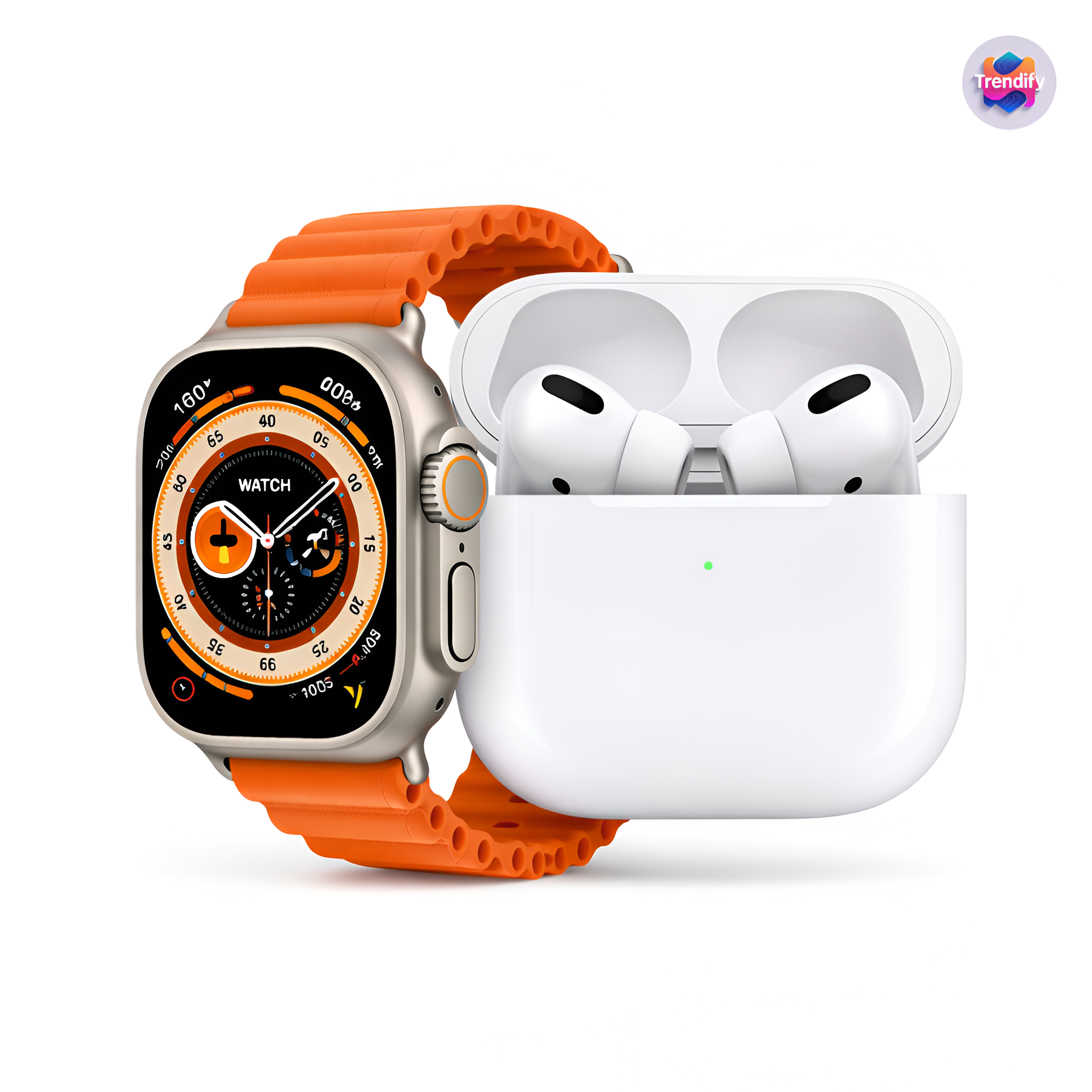 Watch Ultra 3 + AirPods Pro 3 Combo | Premium Smartwatch & Wireless Earbuds with Active Noise Cancellation, GPS, Fitness Tracking & Long Battery Life