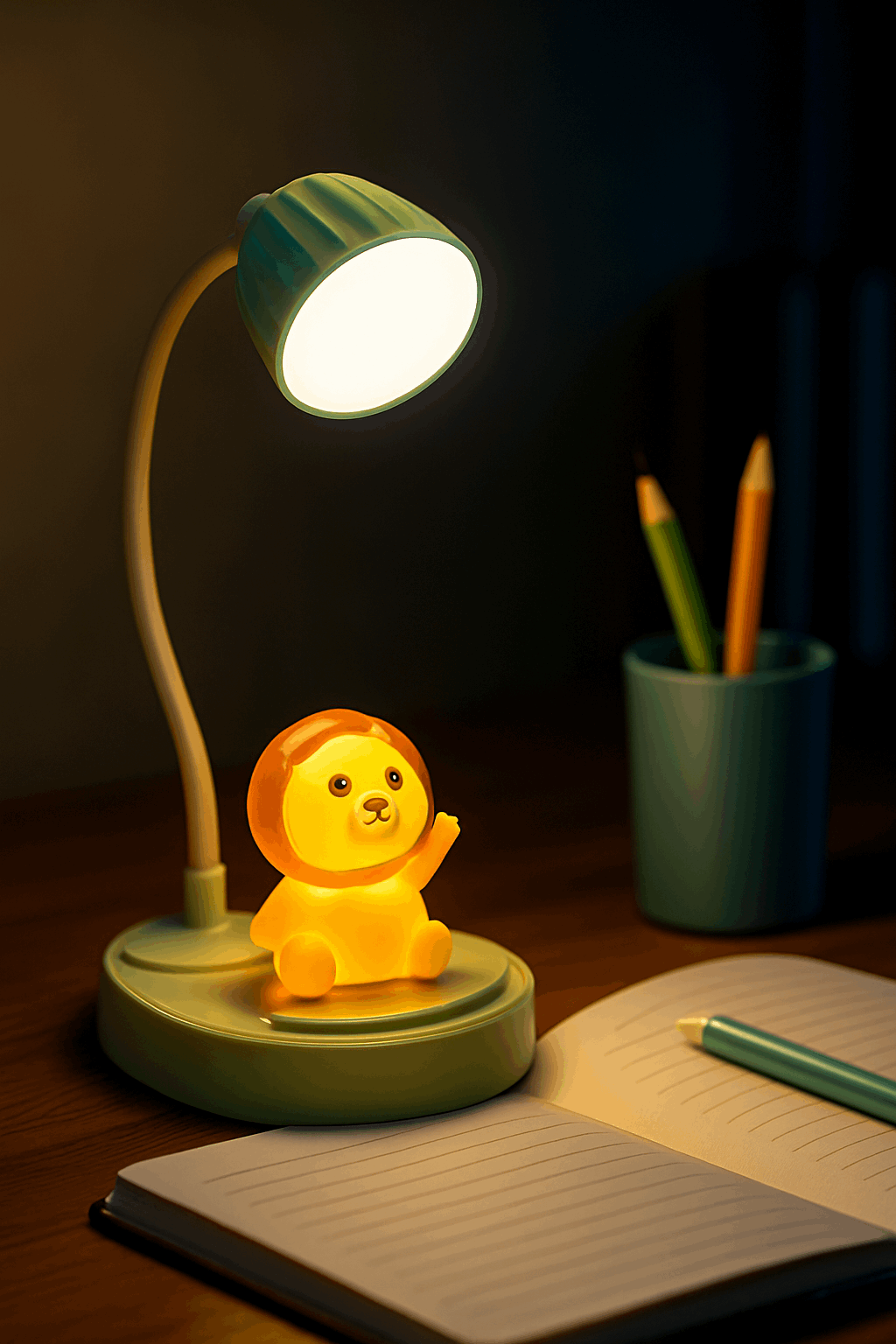 🦁 LumiLion™ – The Smart Kids’ Desk Lamp & Mobile Stand
