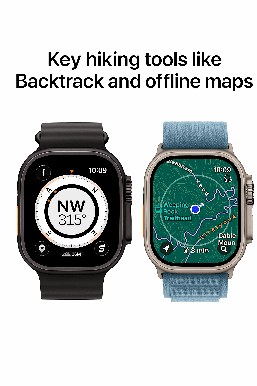 Watch Ultra 3 – Rugged Titanium Smartwatch with GPS & Ocean Band With One Year Warranty