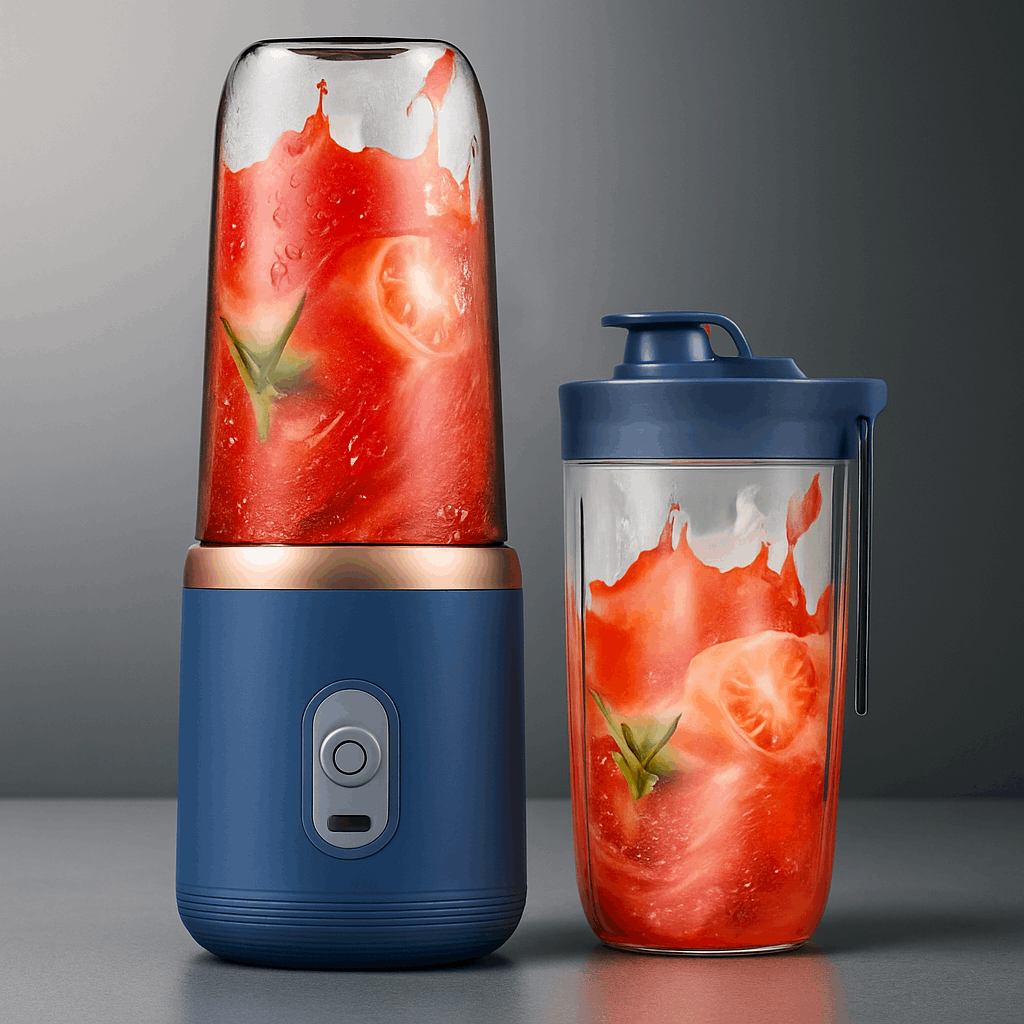 6 Blade USB Portable Juicer Blender with Shaker Bottle