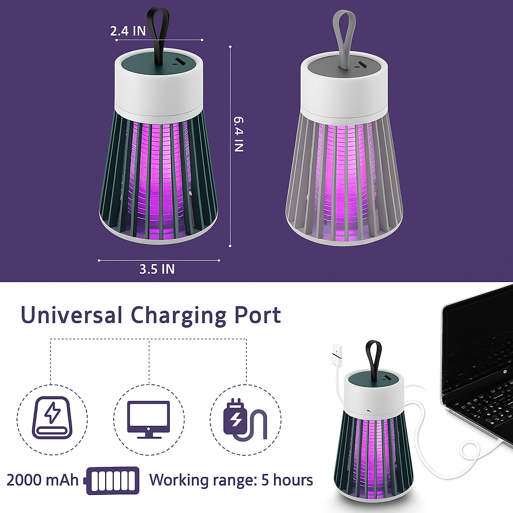 GlowGuard™ 360° Electric Mosquito Killer Lamp