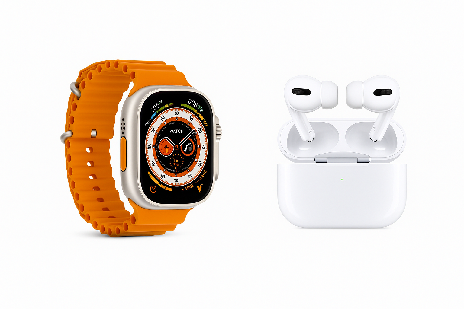 Watch Ultra 3 + AirPods Pro (2nd Gen) Combo | Premium Smartwatch & Wireless Earbuds with Active Noise Cancellation, GPS, Fitness Tracking & Long Battery Life