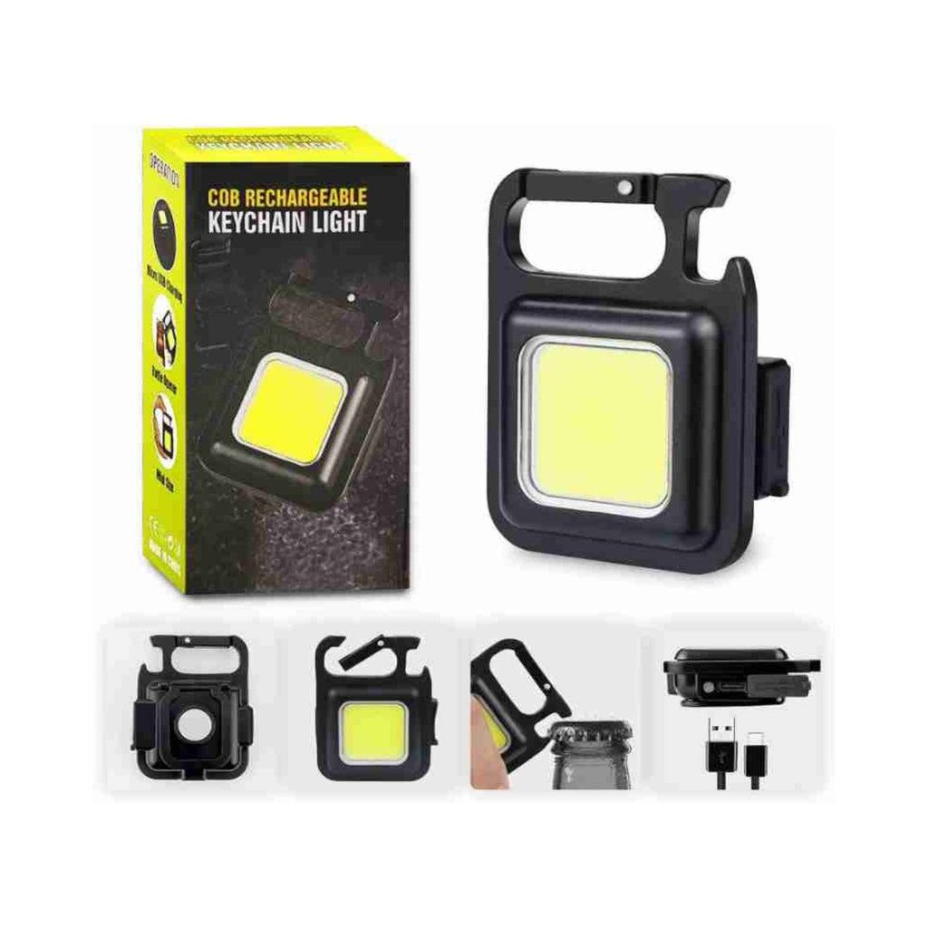 Rechargeable Keychain Mini Flashlight with 4 Light Modes