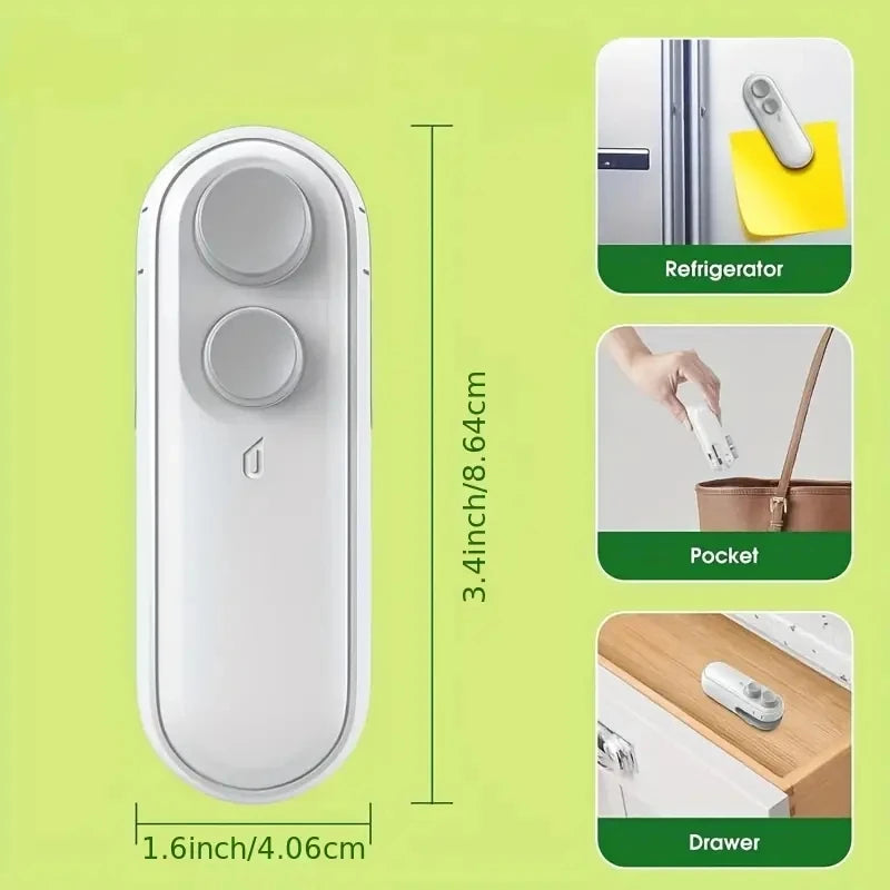 Mini Heat Bag Sealing Machine - Package Sealer, Bags, Plastic Food Sealer, Clip Bag Handheld Sealer, Food Packaging Heat Sealer - Trendify