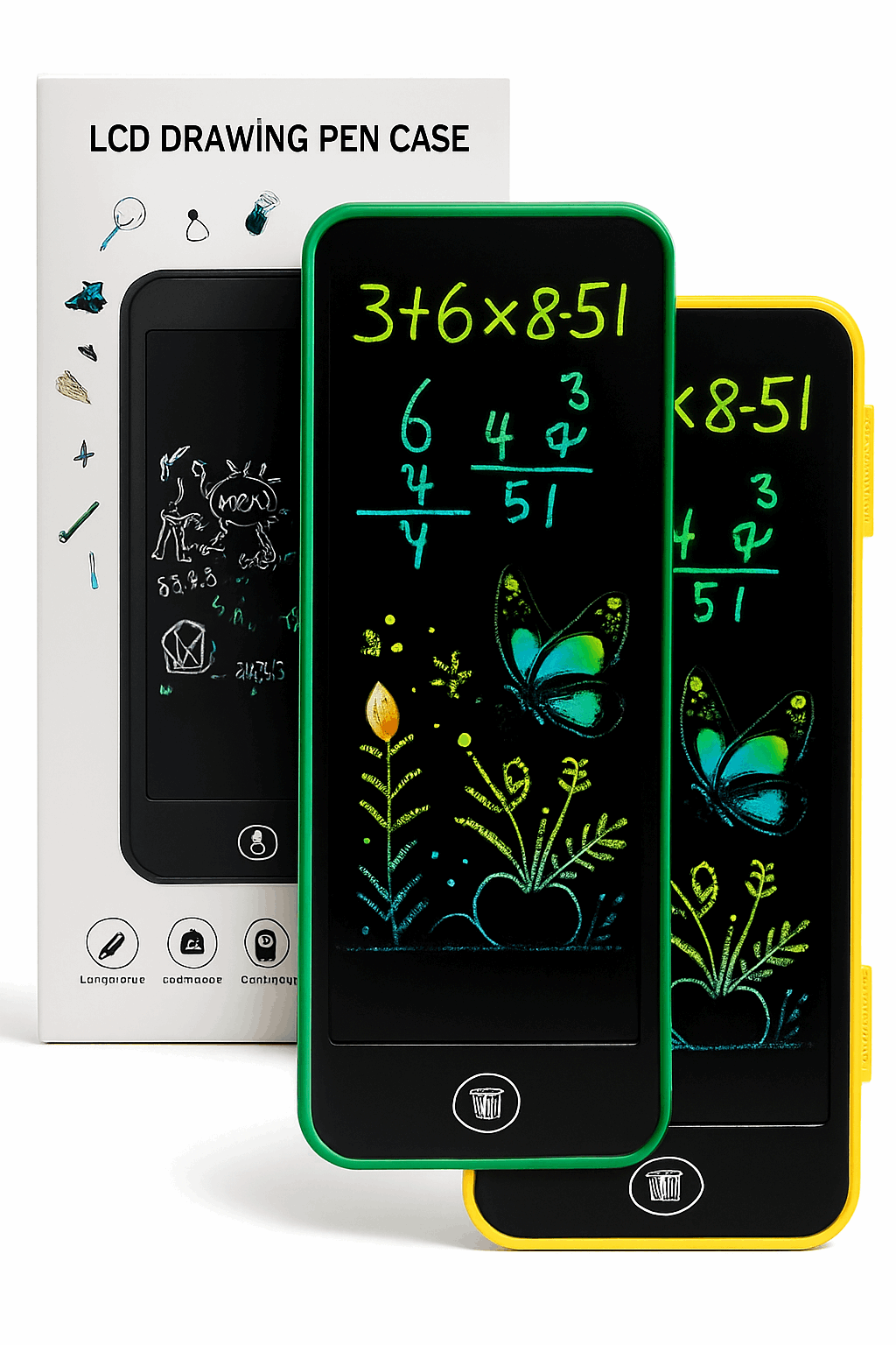 LCD Drawing Pen Case With Geometry Box