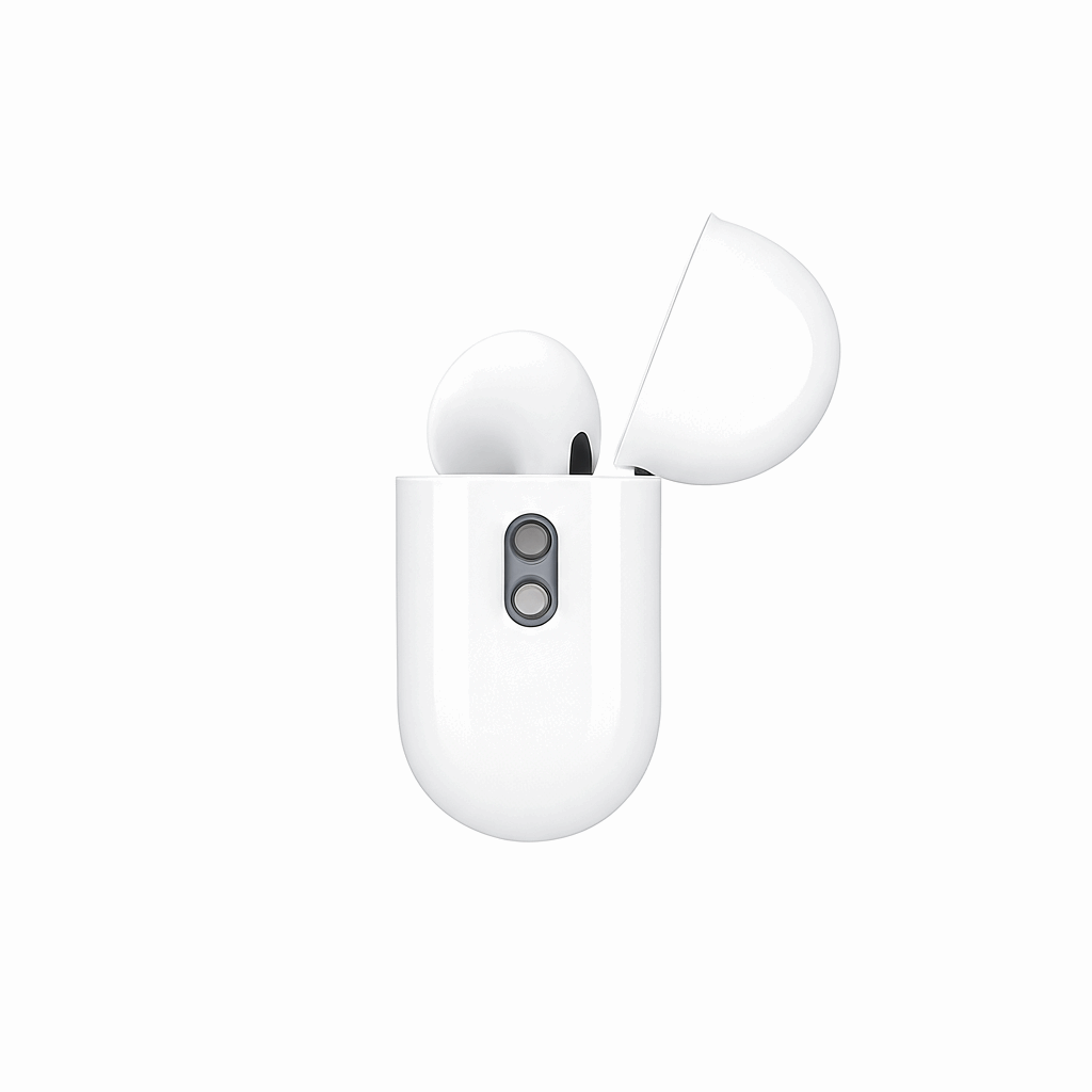 AirPods Pro 3 With MagSafe Charging Case (USB-C) with speaker and lanyard loop (White, True Wireless) With One Year Warranty