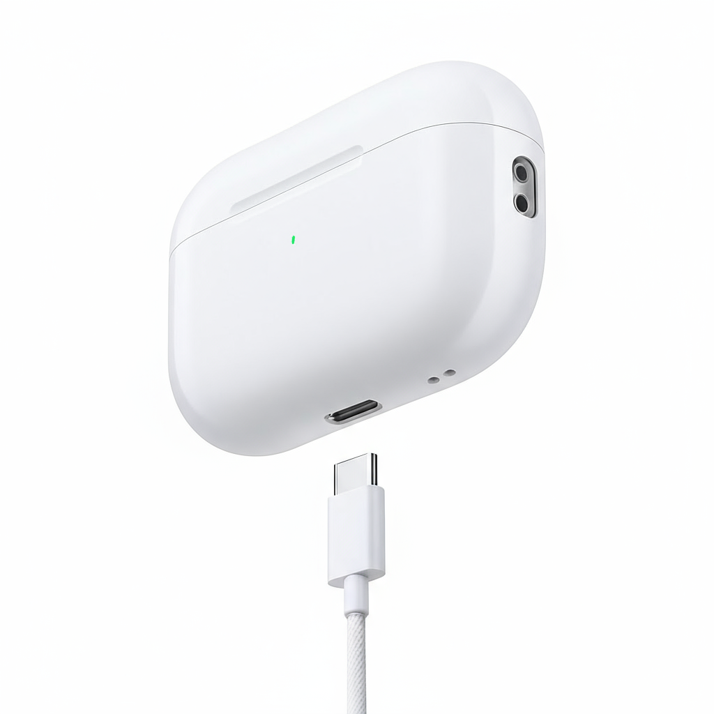 AirPods Pro (2nd generation) with MagSafe Case (USB-C) Bluetooth  (White, True Wireless) With One Year Warranty