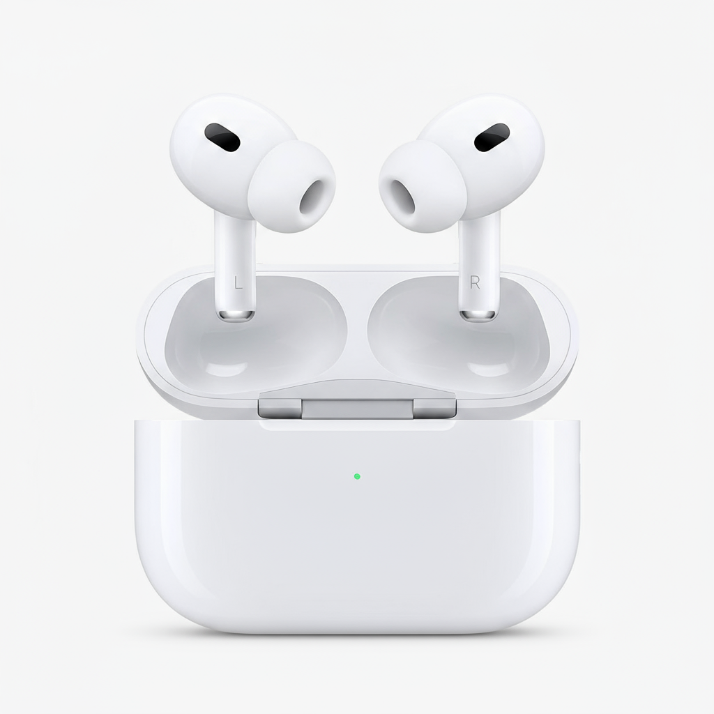 AirPods Pro (2nd generation) with MagSafe Case (USB-C) Bluetooth  (White, True Wireless) With One Year Warranty